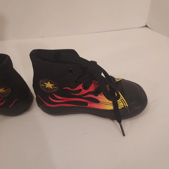 Converse Chuck Taylor All Stars High Top Hot Rod Flames in Size 5 (Baby) - Picture 6 of 11